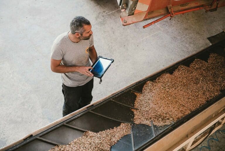 Chaîne de tri agroalimentaire